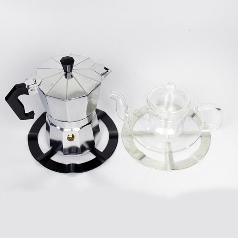 Aluminio apoyo cocina reductor de la estufa de Gas accesorios duraderos café estante fuego anillo a salvo cocina maceta Moka portátil