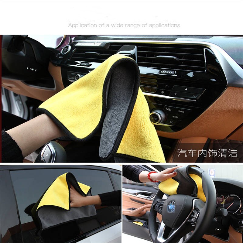 Car Wash Microfiber Cleaning Drying Towel for Lexus RX350 RX300 IS250 RX330 LX470 IS200 LX570 GX460 GX ES LX IS IS350 Accessory