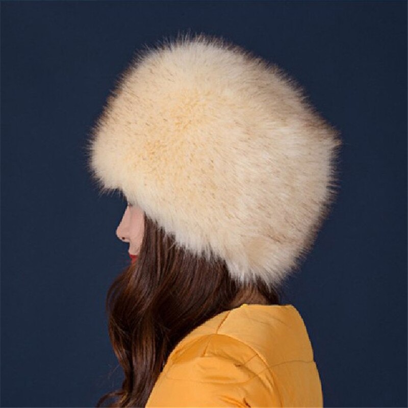 Vrouwen Hoeden Vrouwen Hoed Winter Caps Meisjes Hoeden Faux Vossenbont Cap Prinses Stijl Hoeden Warm Fur Hoofddeksels Kerst gifts001: Color2