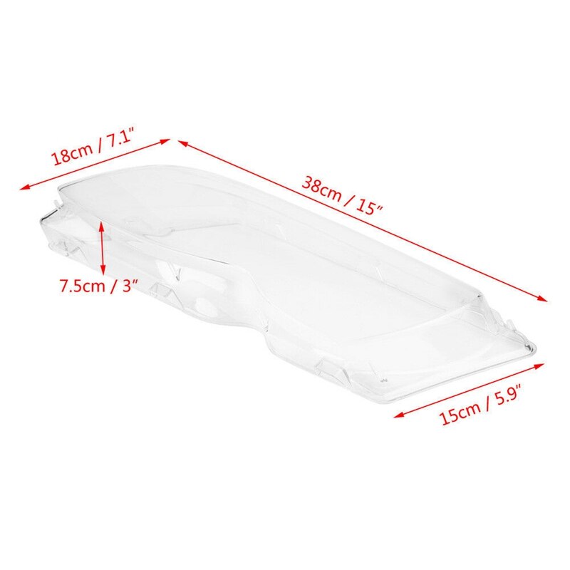 1Set Auto Scheinwerfer Linse Klar Objektiv Abdeckung mit Abdichtung Dicht Streifen für BMW E46 320I 325I 325Xi 330I 330Xi 4 tür 2002-2005 Hea