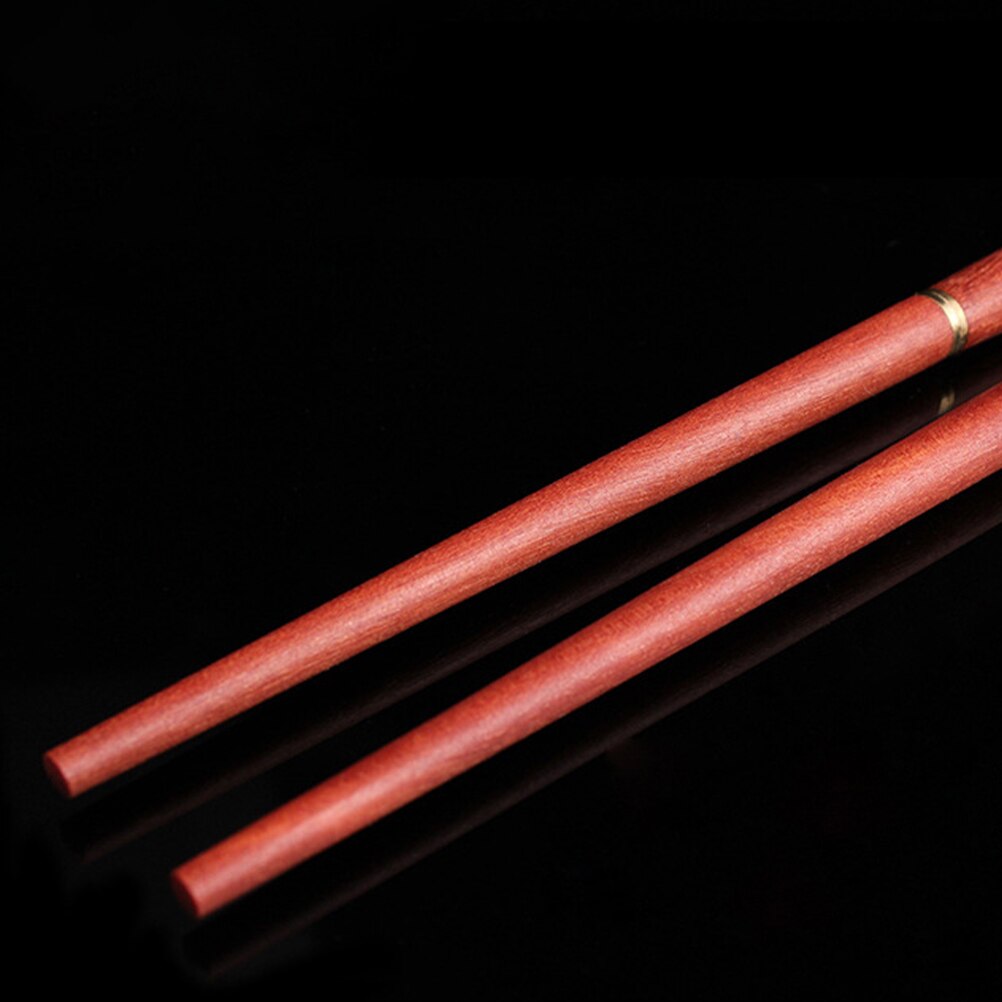 Palillos de madera plegables para acampar al aire libre, almacenamiento de palillos, bolsa de viaje, cubiertos, vajilla, 1 par