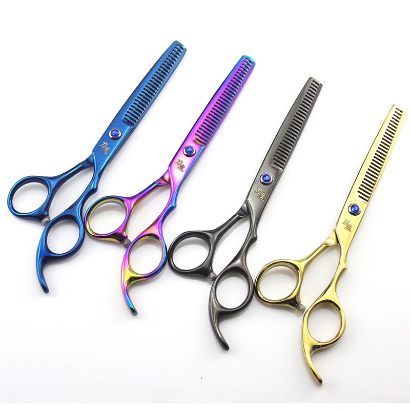 Tijeras de corte para peluquero, tijeras de corte y adelgazamiento de 6 pulgadas (tijeras normales/Tijeras de adelgazamiento)