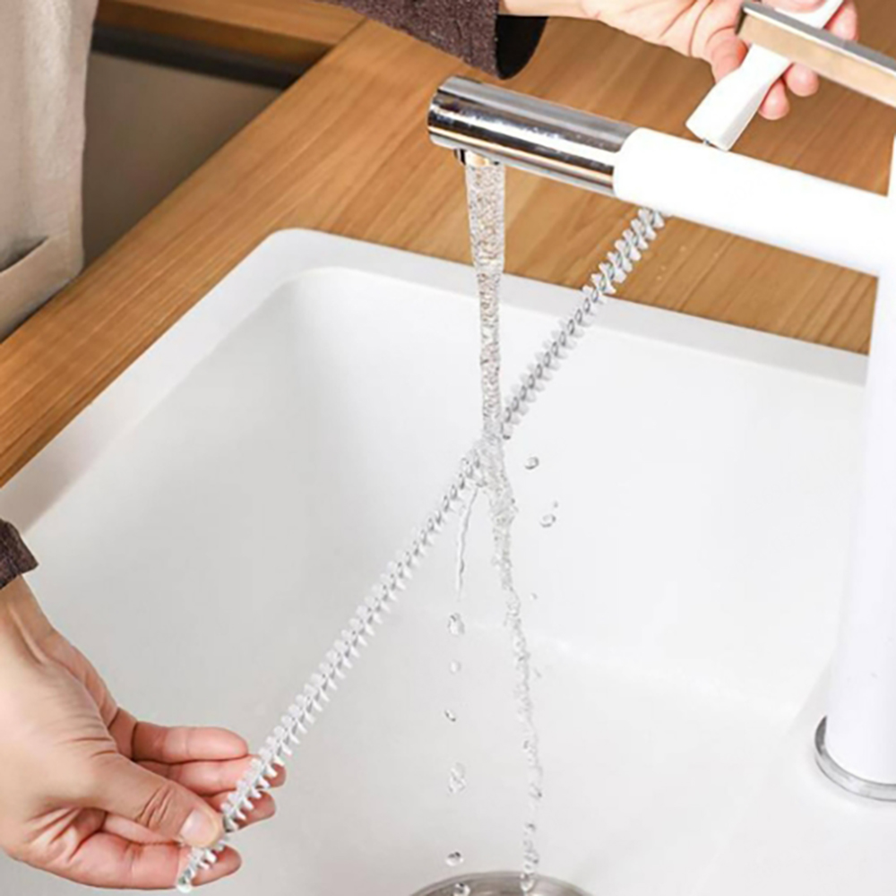 1 Stück Waschbecken-Abfluss-Reinigungsbürste, Abfluss-Verstopfungsentferner, biegbare Waschbecken-Überlauf-Kanal-Abflussbürste für Badezimmer und Küche