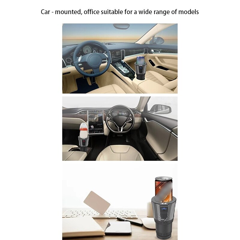 2-In-1 Smart Auto Cup Warmer En Koeler 12V3A Elektrische Koffie Warmer Drank Koeling & Verwarming Cup voor Auto Reis Fles Koeler Wa