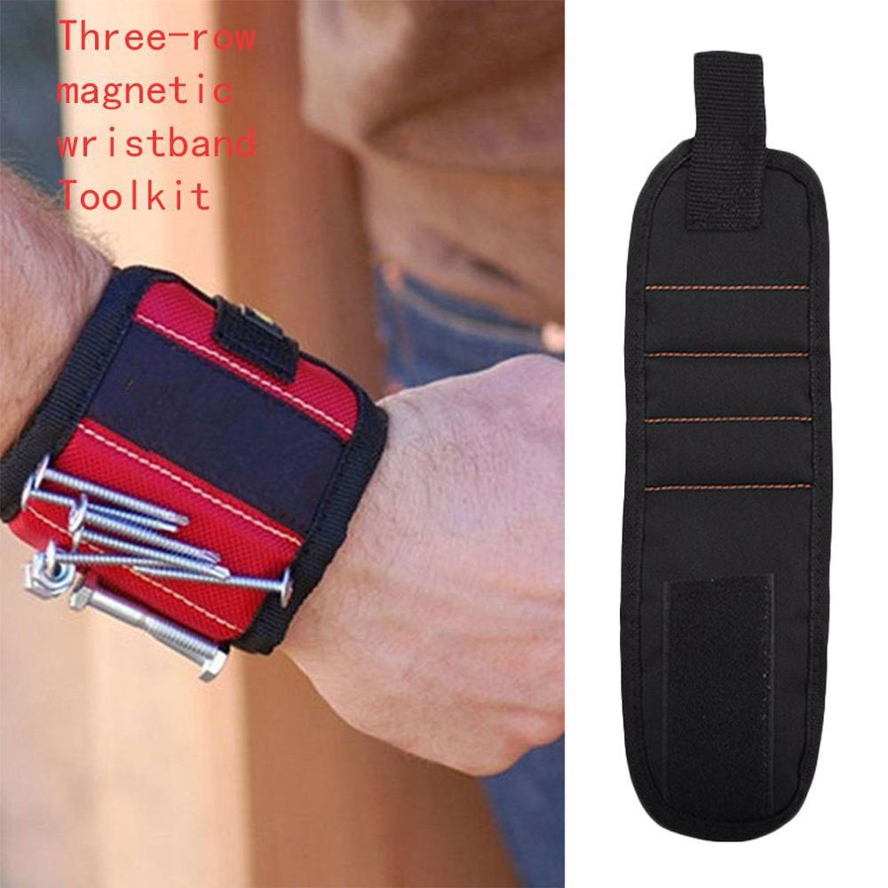 Three Row Magnetic Magnetic Wristband Kit Built-In 2Pcs Super Powerful Magnets Strong Magnets For Holding 1 Pcs