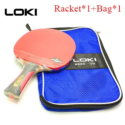 LOKI Fast Attack Table Tennis Racket Ebony Carbon Table Tennis Bat Arc Pingpong Racket Ping Pong Racquet: FL Long handle