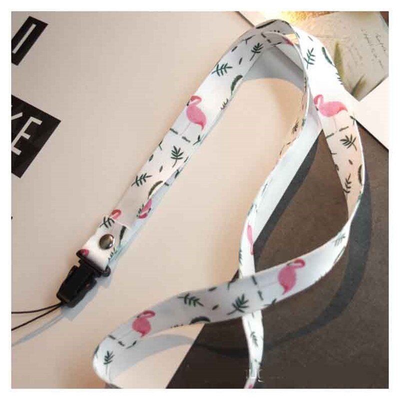 Cordón de flores, correa de cuello para llaves, tarjeta de identificación, correas de teléfono móvil para Huawei sujección de insignia y USB, cordón de cuerda para colgar DIY