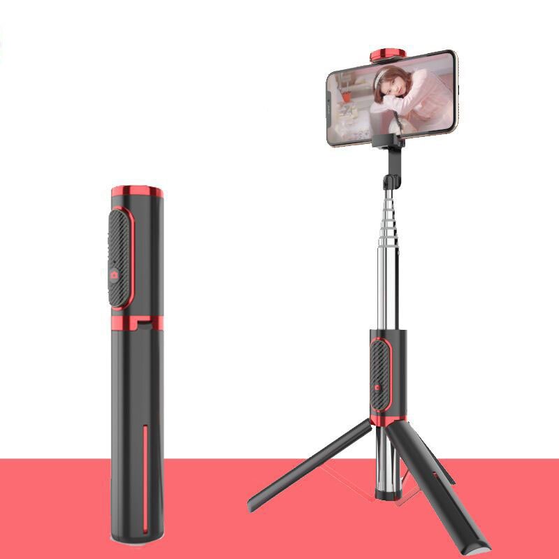 Treppiede Selfie Stick Live Vlog treppiede monopiede allungabile compatibile Bluetooth Selfie Stick per IPhone 12Pro Max Xiaomi Samsung: 1