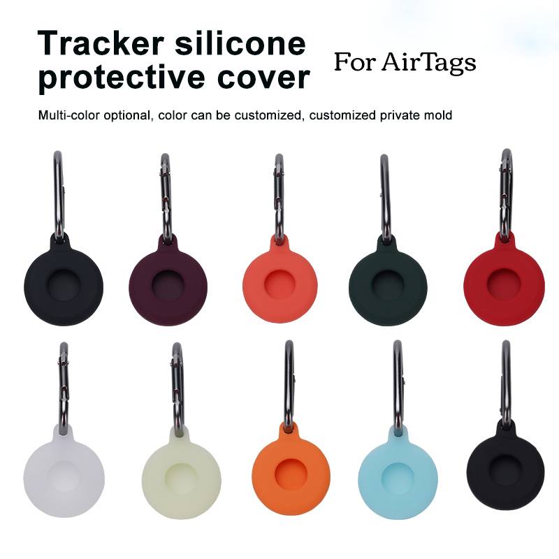 Funda protectora de silicona para AirTags con gancho a prueba de golpes, antiarañazos, anticaída, para localizador de Apple,