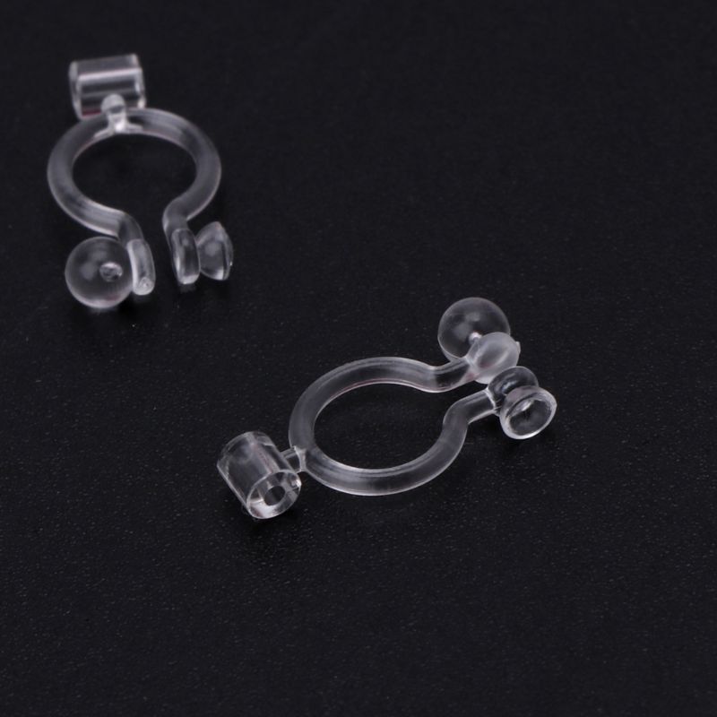 Convertidores de pendientes invisibles con Clip para orejas sin perforaciones, accesorios de joyería de resina epoxi, 20 Uds.