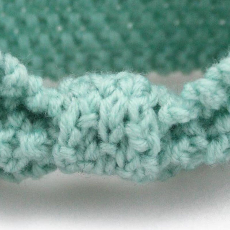 Stickat baby pannband enfärgad vinter huvudvärmare virkad rosett pannband baby flickor hårband huvudtillbehör