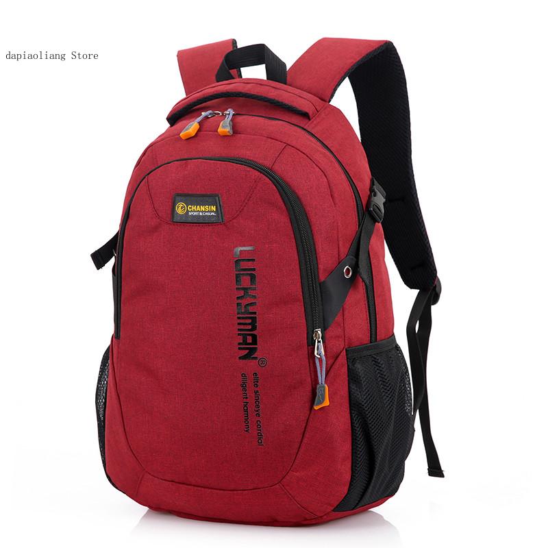 Borsa per studenti universitari per studenti delle scuole superiori borsa per uomo zaino per uomo zaino per computer portatile in poliestere per uomo