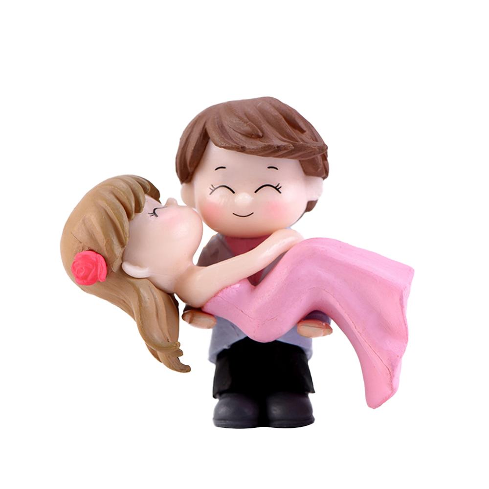 Mini park benk bestefar bestemor modell miniatyr plast hage statuer landskap hage dekor ornament skulpturer