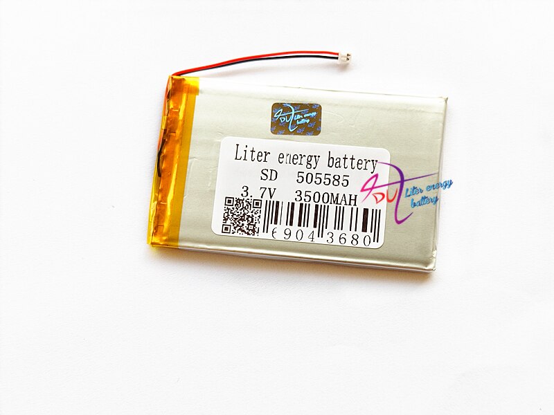 (ph 1.25mm) 505585 3.7v 3500 mah 495383 universeller lithium-ionen-akku für tablets 8  pc 7 zoll) 9 laptops, notebooks und tastaturen (mittlere größe)