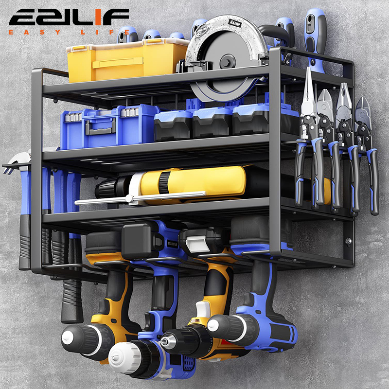 Elektrisch Gereedschapsrek Elektrische Boorhouder Wandmontage Organizer Sleutel Werkplaats Schroevendraaier Opbergplank Accessoires