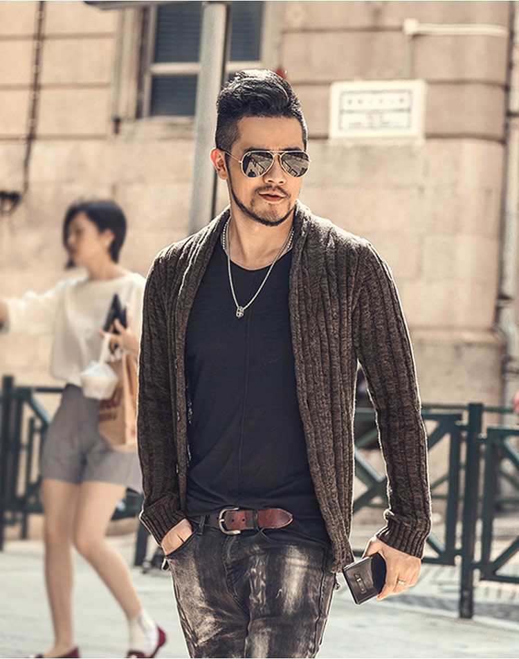 Herren zur Seite fahren männlichen v-ausschnitt Winter Strickjacke männer Strickwaren zur Seite fahren Dünne Beiläufige Mantel strickjacke masculino herbst J281-2