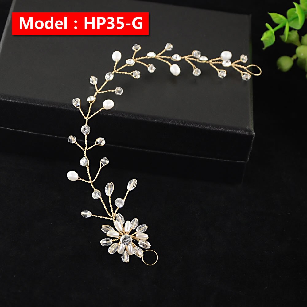 wedding hair accessories bridal hair flower hair piece Bridesmaid hair comb pearl hair clip Silver rhinestones hair jewelry: HP35-G