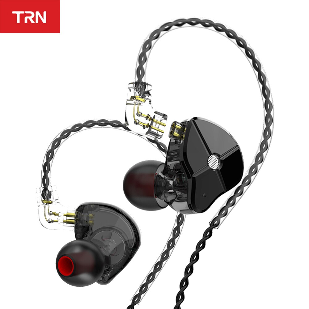 TRN ST1 1DD 1BA Hybrid In Ear Earphone HIFI DJ Monitor Running Sport Earphone Earplug Headset With QDC Cable TRN V90 BA5