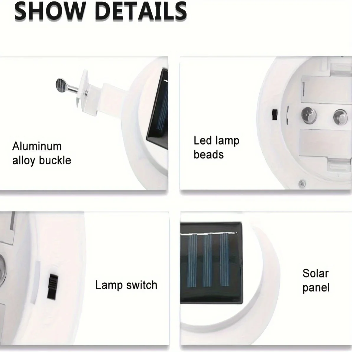 Zestaw 1-4 lampa Solarnych na Rynne, Lampy na Werandę, Lampy Ścienne, Oświetlenie Ogrodowe Zewnętrzne, Ścieżka, Ogrodzenie, patio, Idealne robić Oświetlenia Zewnętrznego
