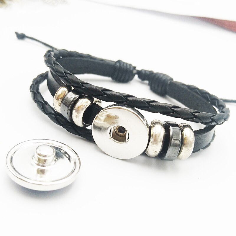Vintage World Map Globe Leather Rope Bracelet Glass Dome Buttons Africa Bangle For Women Men Jewelry