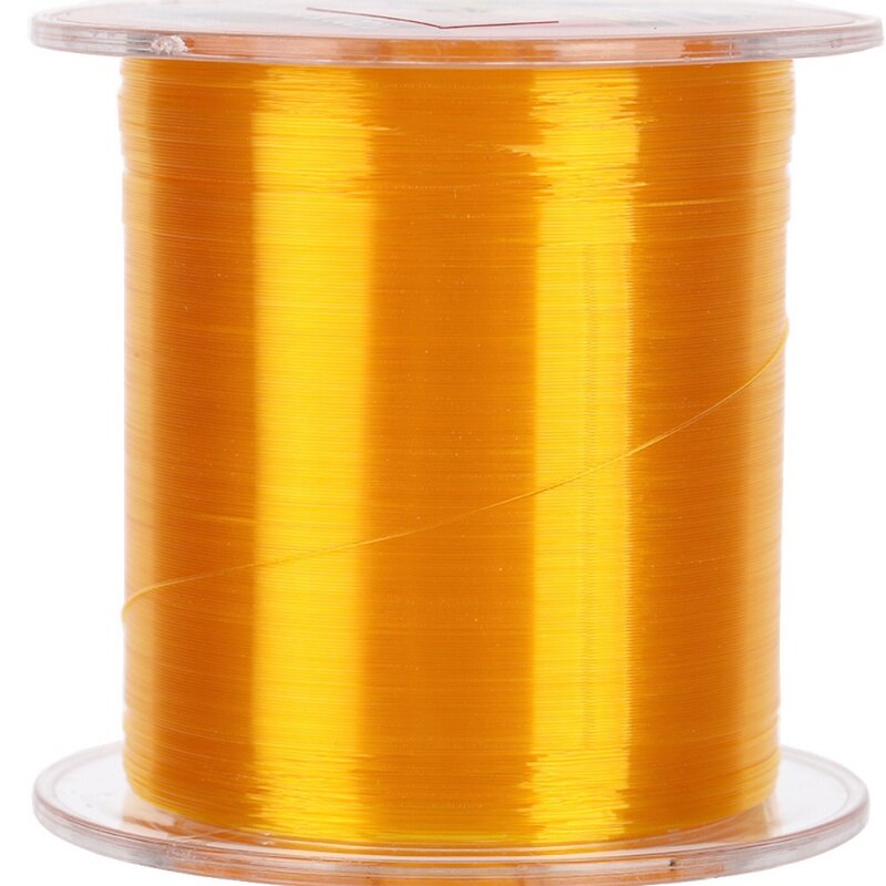 500M Nylon Fishing Line Fluorocarbon Coated Monofilament Fishing Leader Line Carp Fish Wire Fishing Accessories Golden