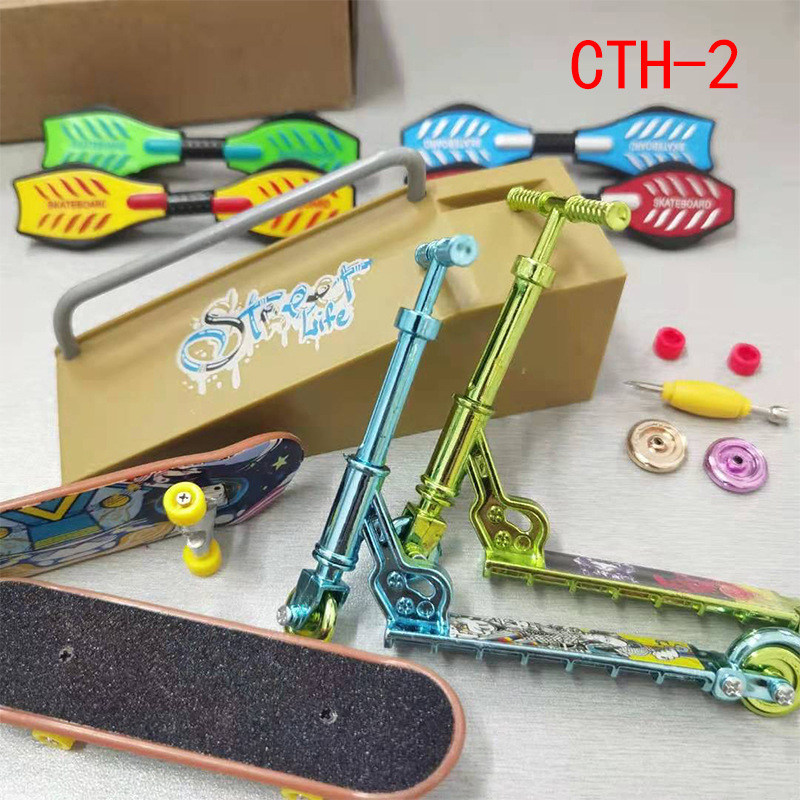 Kit de Mini-vélo BMX, Skateboard à doigt, parc , modèle de Scooter, jouet pour enfants, touche pour: CTH-2