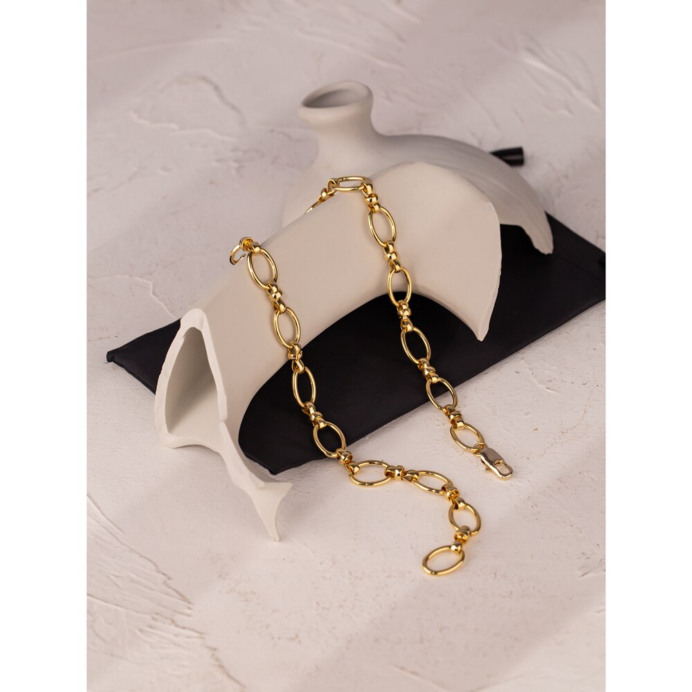 Yhpup Trendy Gold Farbe Metall Kragen Halskette Schmuck für Frauen Stilvolle Textur Kette Choker Halskette Collares De Moda