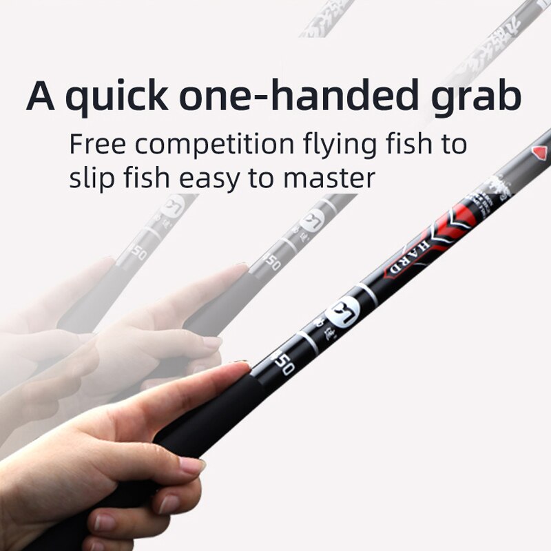 Canne à pêche télescopique Super légère et dure en Fiber de carbone, pour pêche en ruisseau, 3.6m/4.5m/5.4m/6.3m/7.2m,