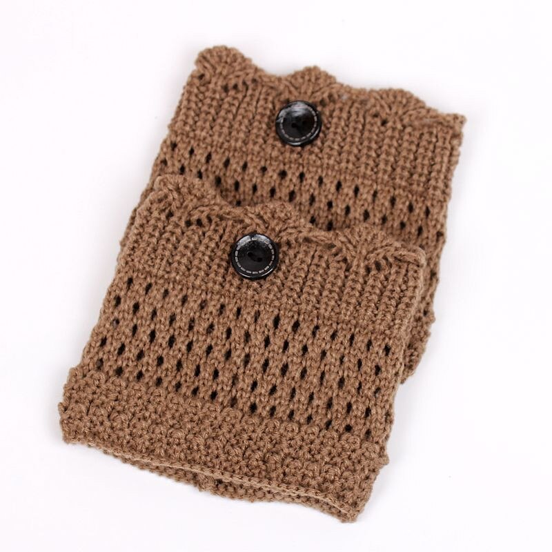 Bonito calentador de piernas para invierno, botas altas para mujer, calentadores de pierna para botas, calentadores de piernas para mujer, botas para damas, calcetines, botas tejidas: Caqui