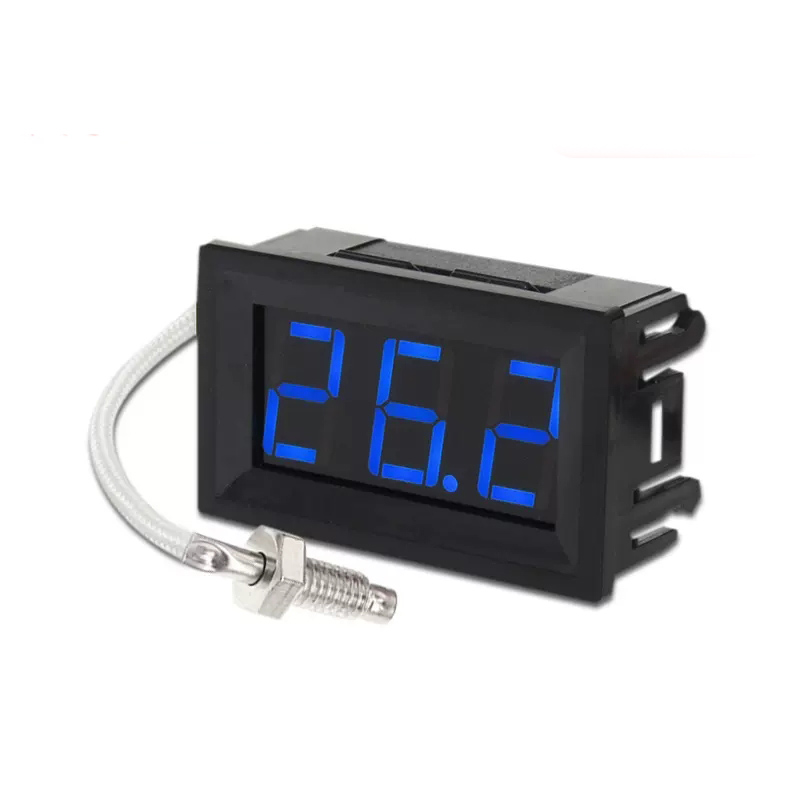 Termómetro termopar Industrial de alta temperatura tipo K M6, medidor de temperatura Digital de 12V, termógrafo de 30 ~ 800 grados: Naranja