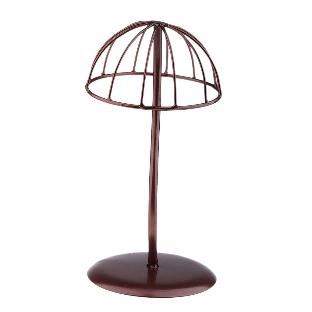 Support de chapeau en métal robuste et autoportant, présentoir de rangement de bonnet, de boule de fil, de perruque, pour la maison, Salon, boutique: M