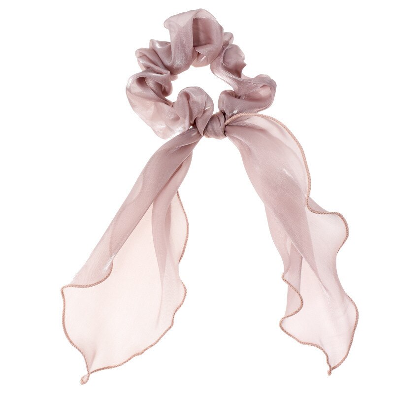 Women Hair Ring Ribbon Clip Hoop Braid Tool Bead Cuff French Headband Hair Accessories Knoted Cross Elastic Hair Band Soft Solid