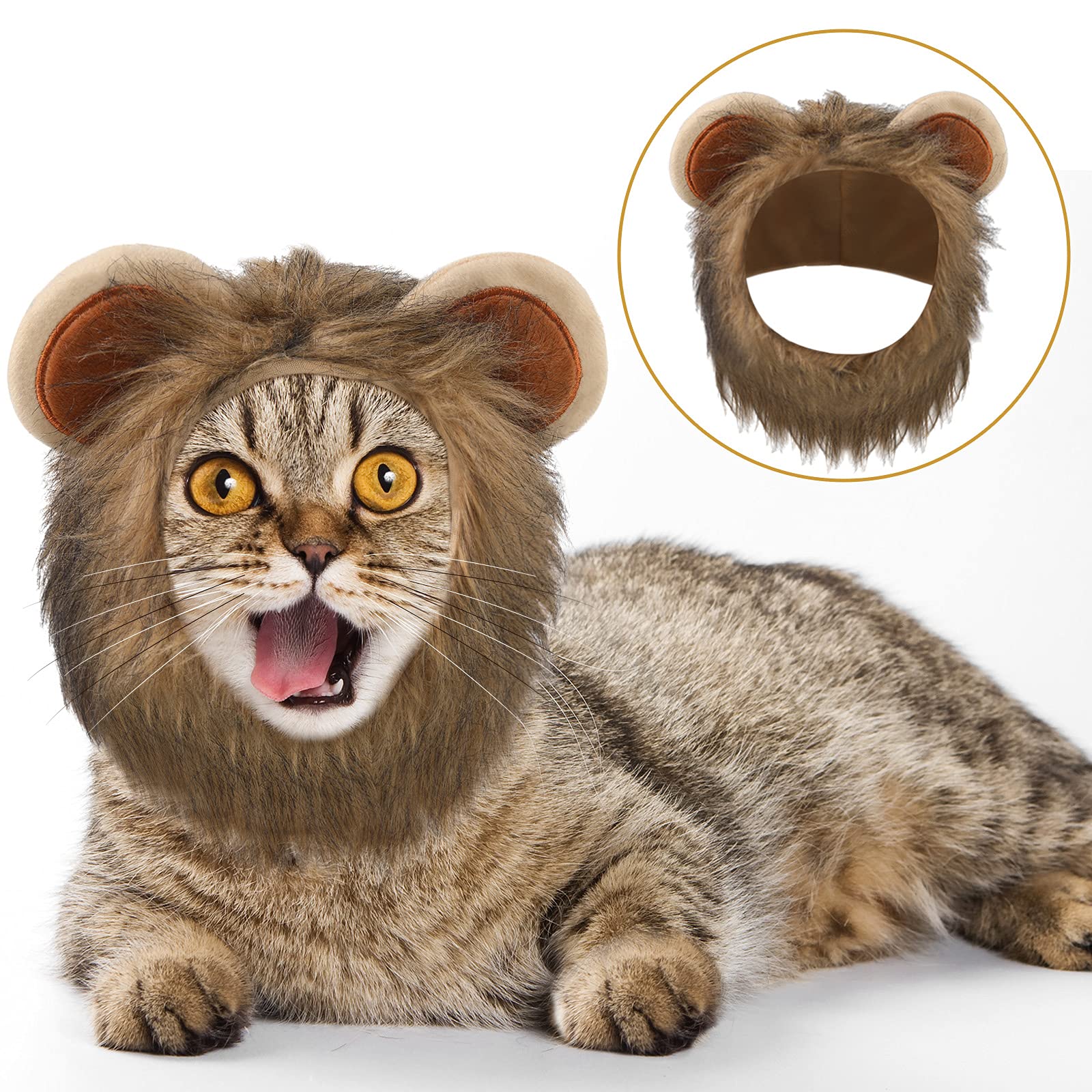 Cat Dog Hat Adorable Costume Frog Lion Mane Sunflower Banana Hat for Cats and Small Dogs Kitten Puppy Party Costume Accessory