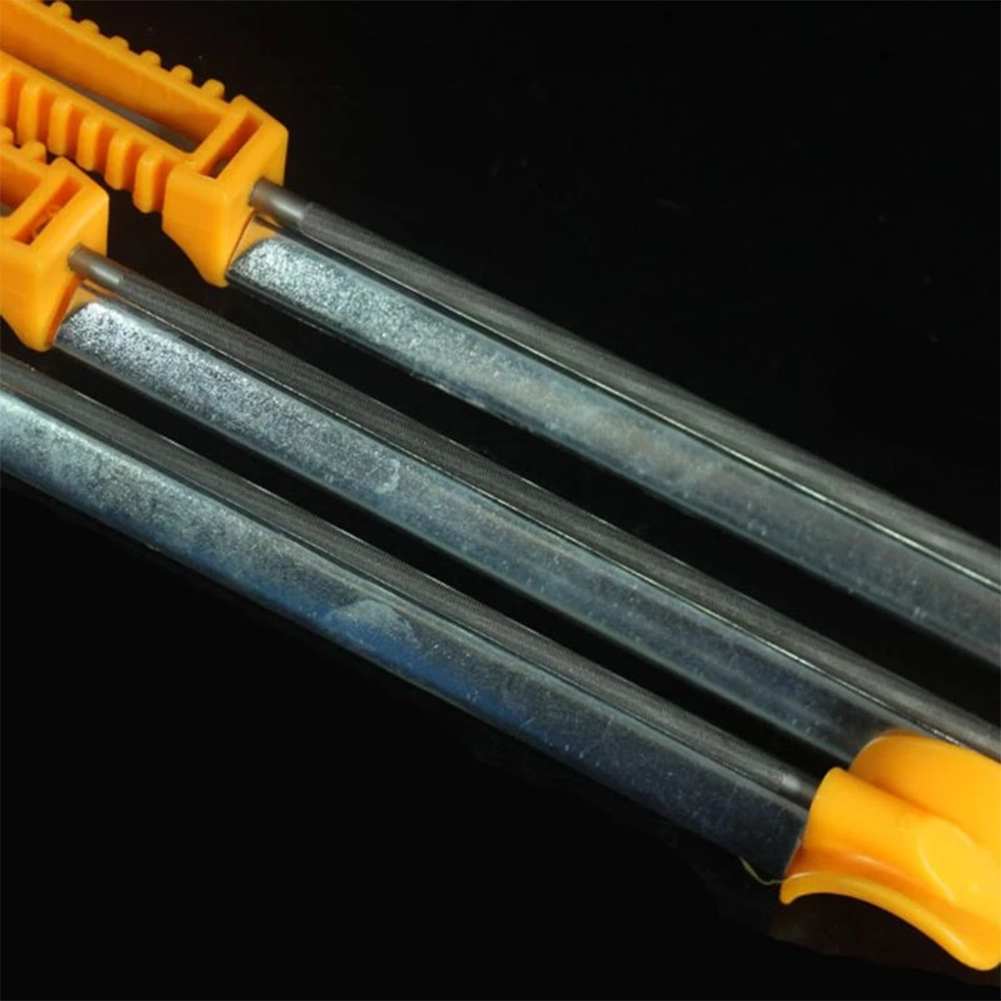 DIY Hand Tools Chainsaw Sharpener Saw Chain File 3/16" With Handle And Holder Chainsaw Sharpener Files Saw Chain Files