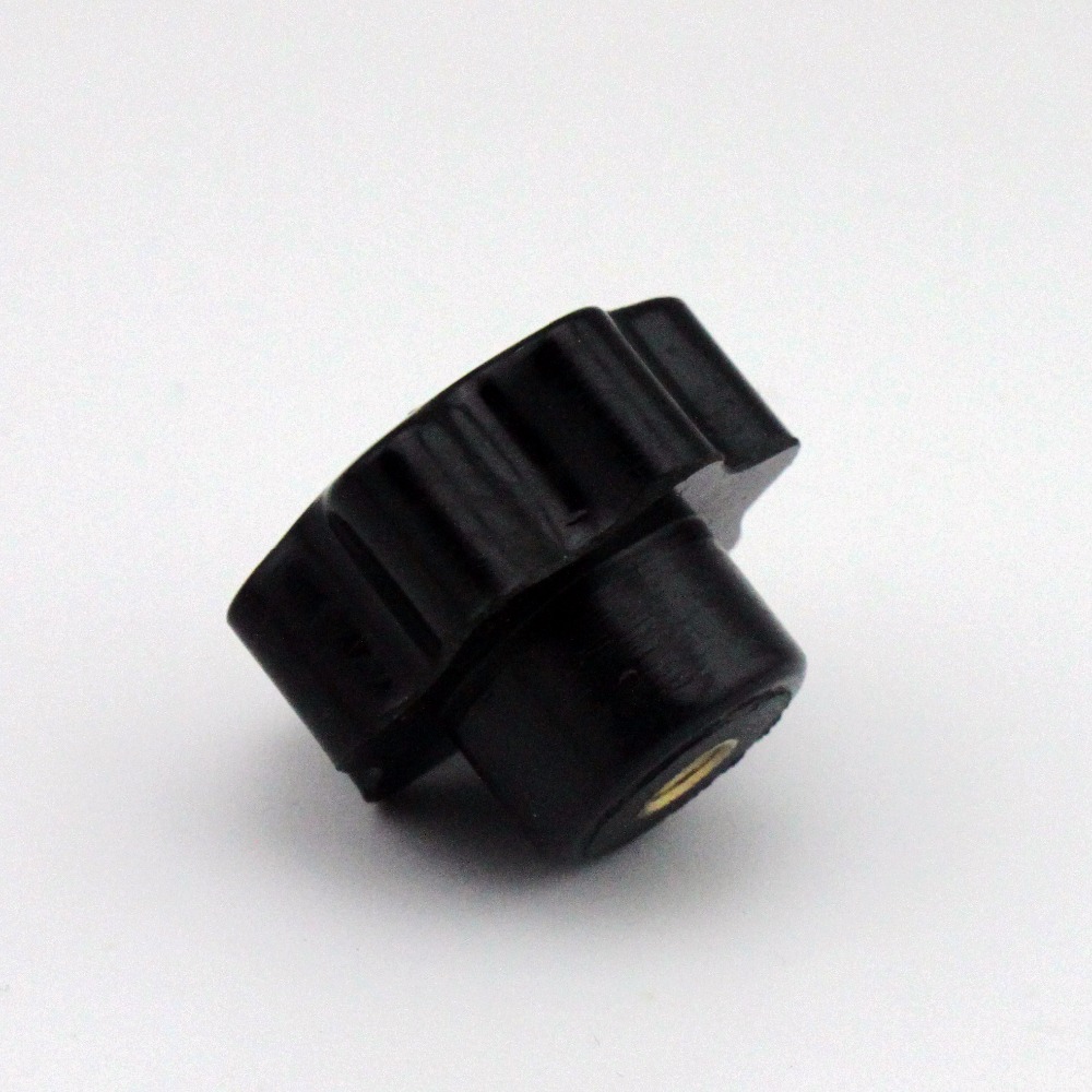 6pcs M5 Female Thread 30mm OD Star Shaped Head handle Nuts Knob Clamping Nuts Knob with through-hole