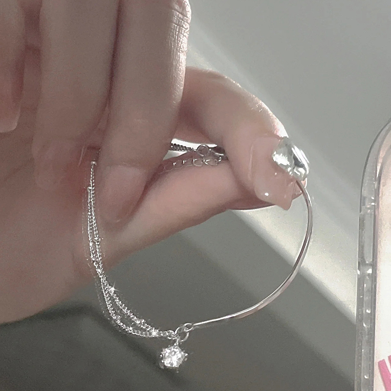 Nueva pulsera de estrella de Plata de Ley 925 a la , accesorios de temperamento simples, de de cumpleaños para joyería fina para mujer