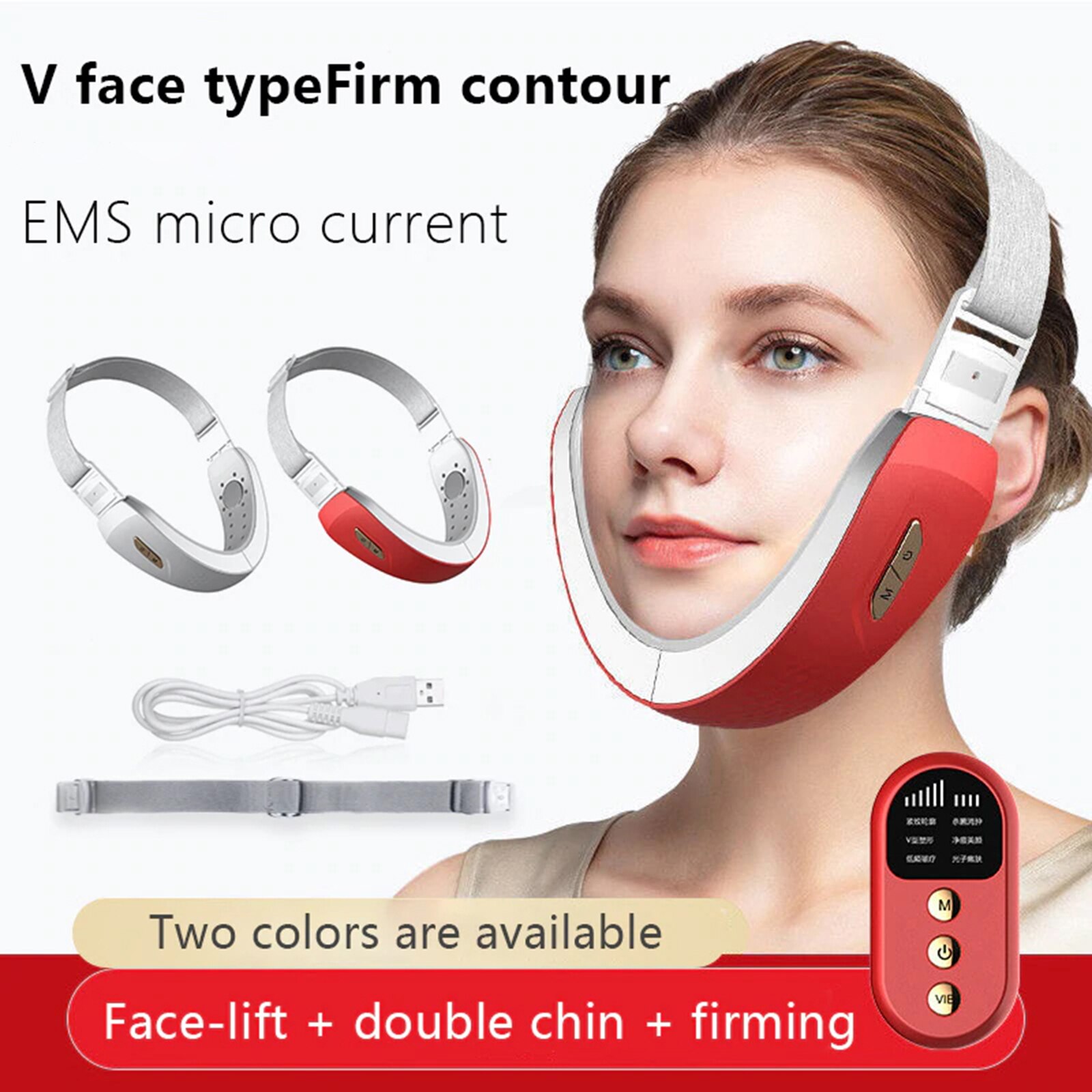 Vibration Massage Jawline Shaper Smart Remote Control Bluetooth Face Chin Slimming Device Health99