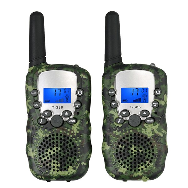 LiNKFOR T-388 Kid Walkie Talkie Kinderen Walky Talky 8 Kanaals Oplaadbare 2 Way Radio voor Jongen Meisje 3KM Draagbare walkie Talkies