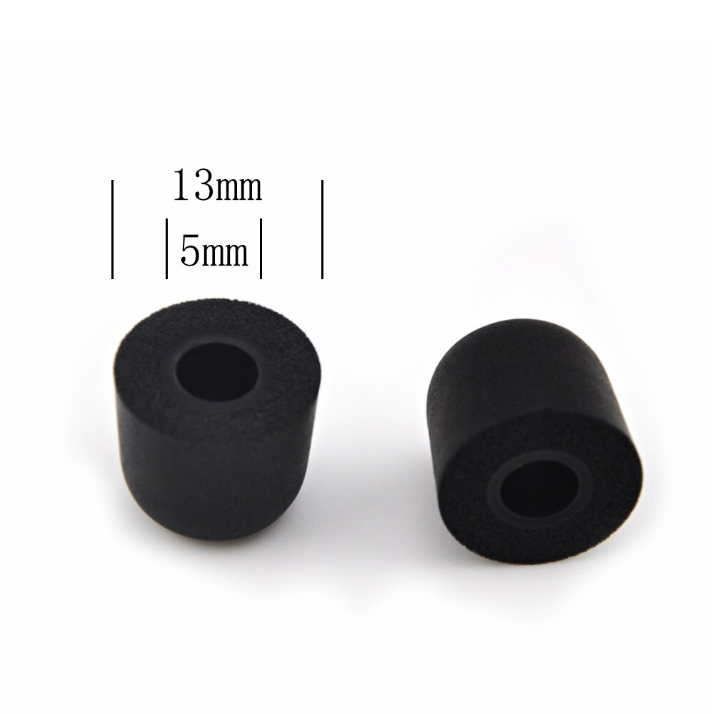 KZ CCA 1pair 2pcs 5mm Noise Isolating Memory Foam Ear Tips For In Ear Earphone Earbud Headset For ZSN Pro AS10 Univers Accessori: black