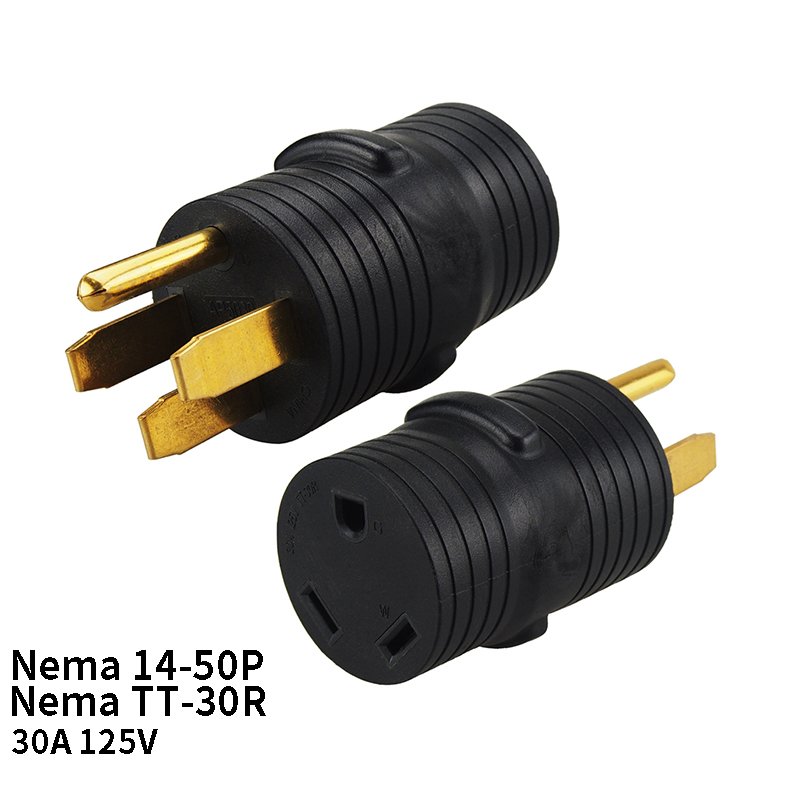 JORINDO NEMA 14-50P to TT-30R Plug Adapter - 3-Outlet Grounding Converter: Default Title