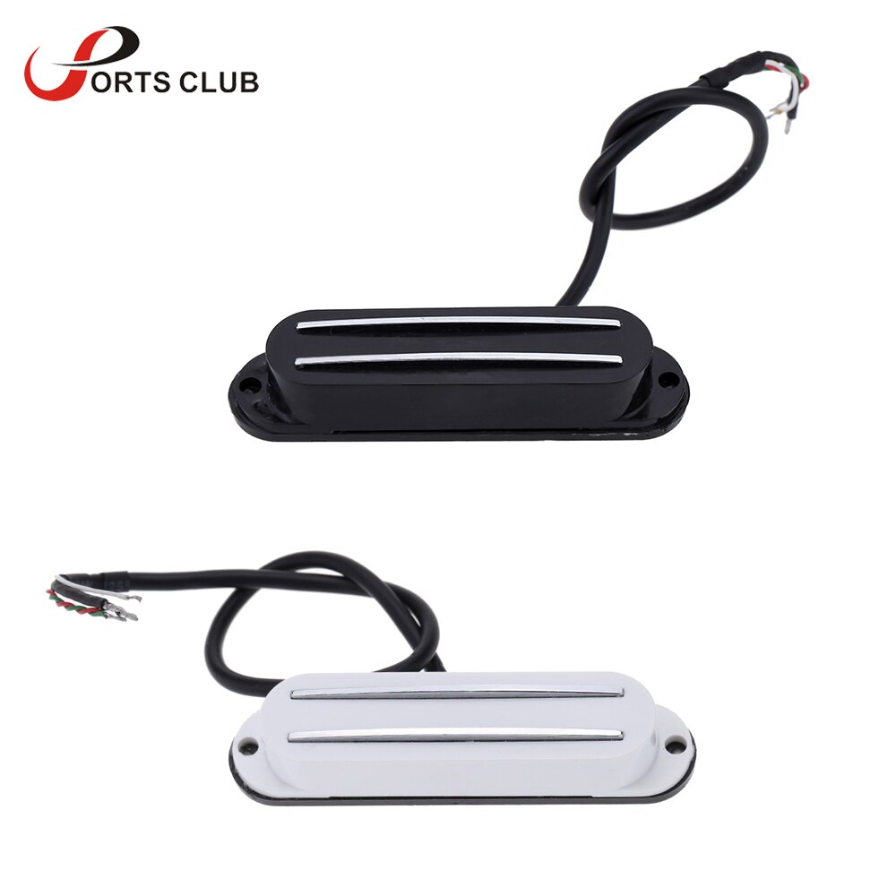 Lightweight and Dual Rail Single Coil Humbucker Pickup 4 Wire for Electric Guitar