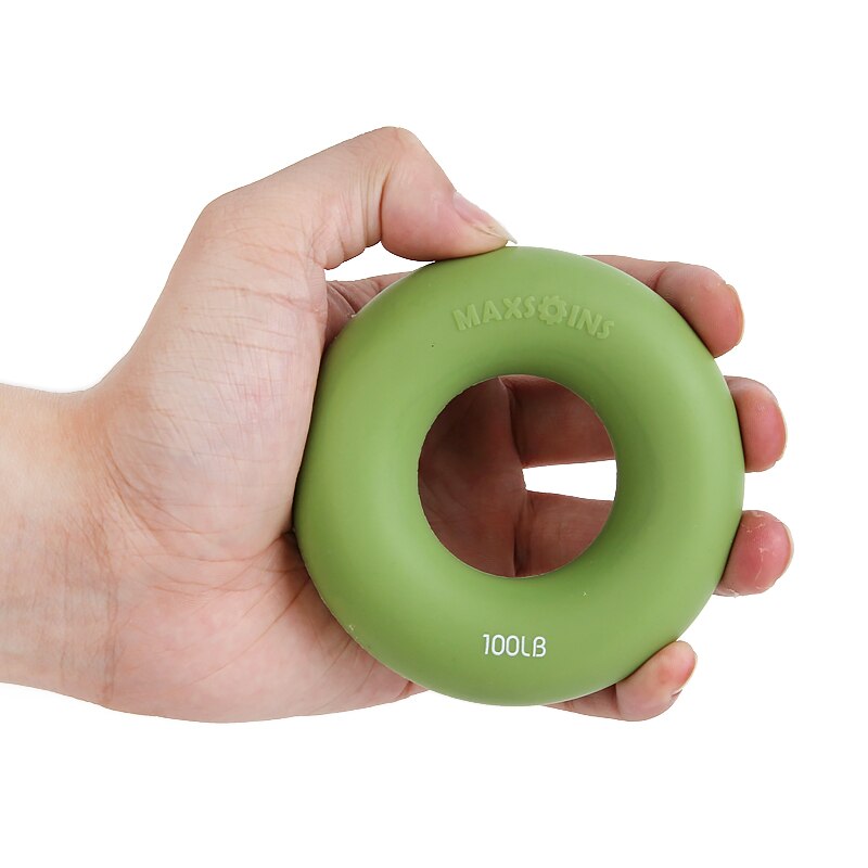 Draagbare Hand Gripper Aangrijpende Ring Carpaal Expander Arm Vinger Sterkte Trainer Revalidatie Pow Hand Exerciser Ball Gym Gereedschap: green