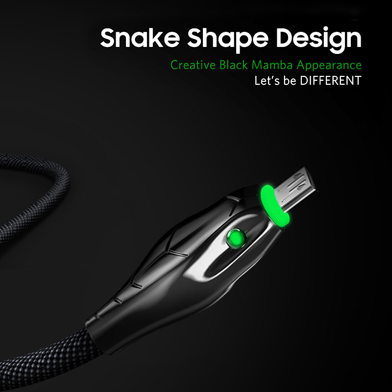 Micro USB LED Light Cable 5A Fast Charging Charger Micro Usb Cable For Samsung Xiaomi mi10 Huawei Android Mobile Phone Wire Cord