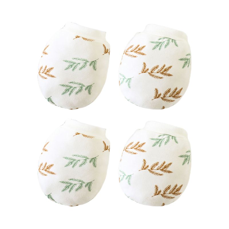 Baby Katoen Cartoon Patroon Anti Krassen Handschoen Bescherming Gezicht Scratch Mitten: 8