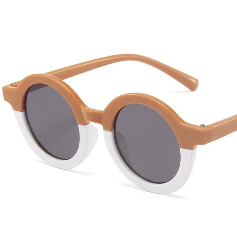 Gafas de sol redondas de leopardo para niños y niñas, anteojos de sol Retro bonitos para bebés, foto de calle al aire libre,: 6