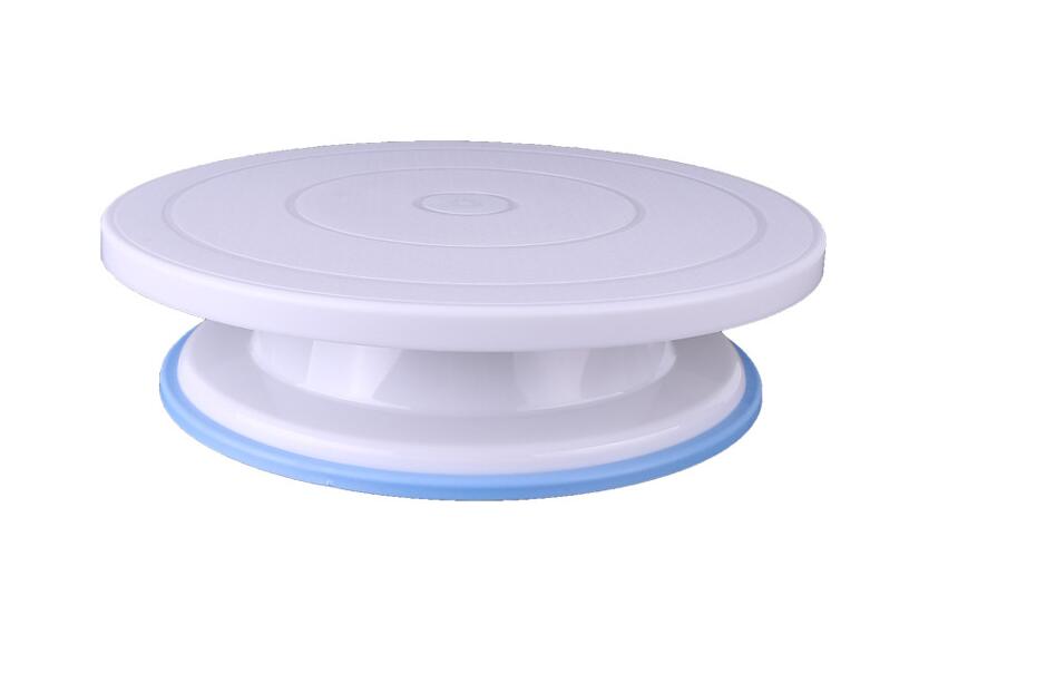 Aangekomen! Plastic Taart Draaitafel Roterende Taart Decoreren Draaitafel Anti-Slip Ronde Cake Stand Cake Draaitafel