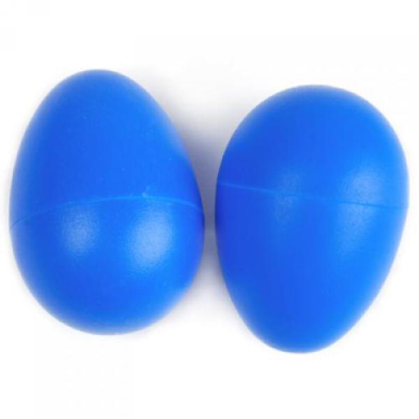 2X2 Stuks Percussie Blauw Ei Shakers Maracas Ritme Kids Musical Speelgoed
