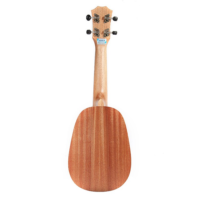 ¡Oferta! Ukelele Soprano de 21 pulgadas estilo piña Sapele 21 pulgadas Hawaii Uke 4 cuerdas Mini guitarras pequeñas para amantes de la música Guitarra