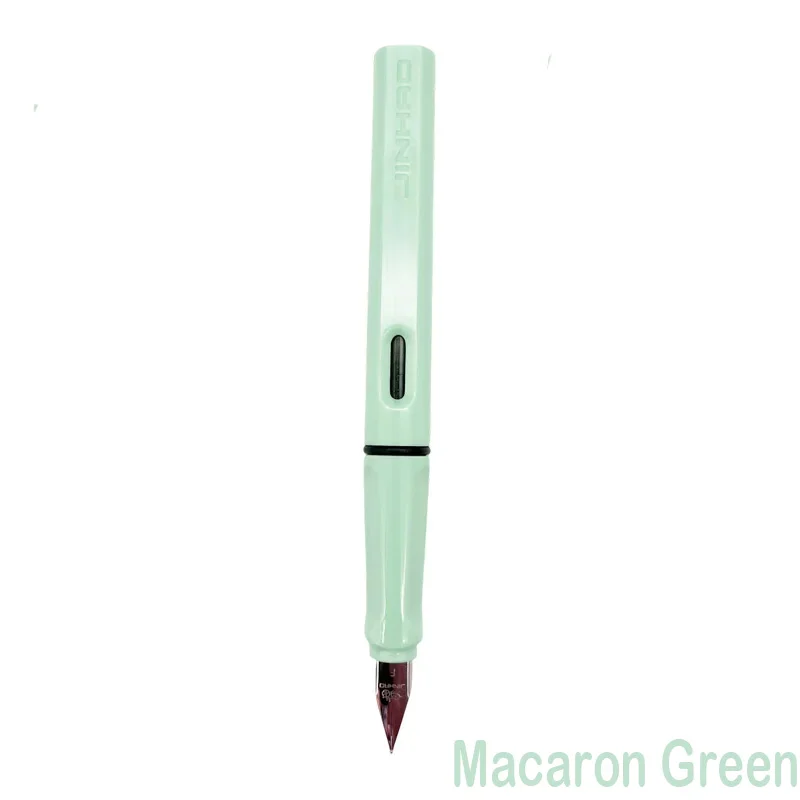 JINHAO 619 Fountain Pen Colorful Luxury F EF Nib Ink Pen Writing Calligraphy ink Pens Office School Supplies Stationery: Red / F