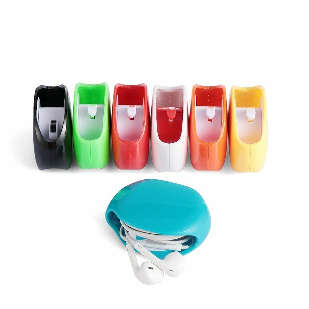 Portable Automatic Cable Winder Headphone Earbuds Cable Storage Organizer Holder Case Charging Line Headset Data Line Keeper